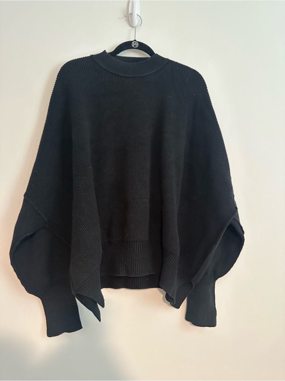 free people black oversized sweater